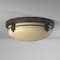 Designers Fountain 13in Mission Ridge 2-Light Warm Mahogany Ceiling Light Flush Mount 82121-WM - alternate 2